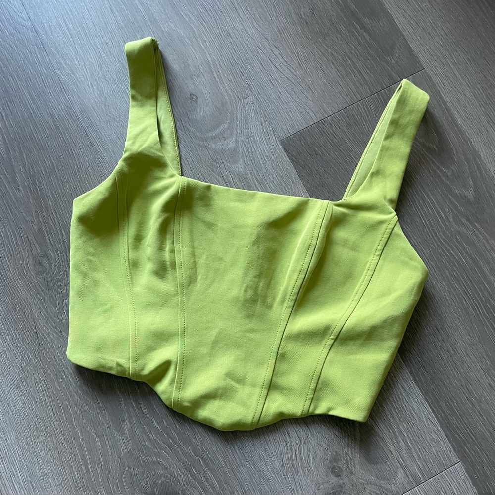 Stradivarius Lime Green Women's Top